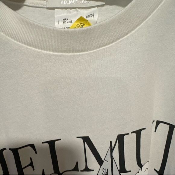 Revolve Helmut Lang WHITE SAINTWOODS EDITION HL OCEAN T-SHIRT - Picture 7 of 7